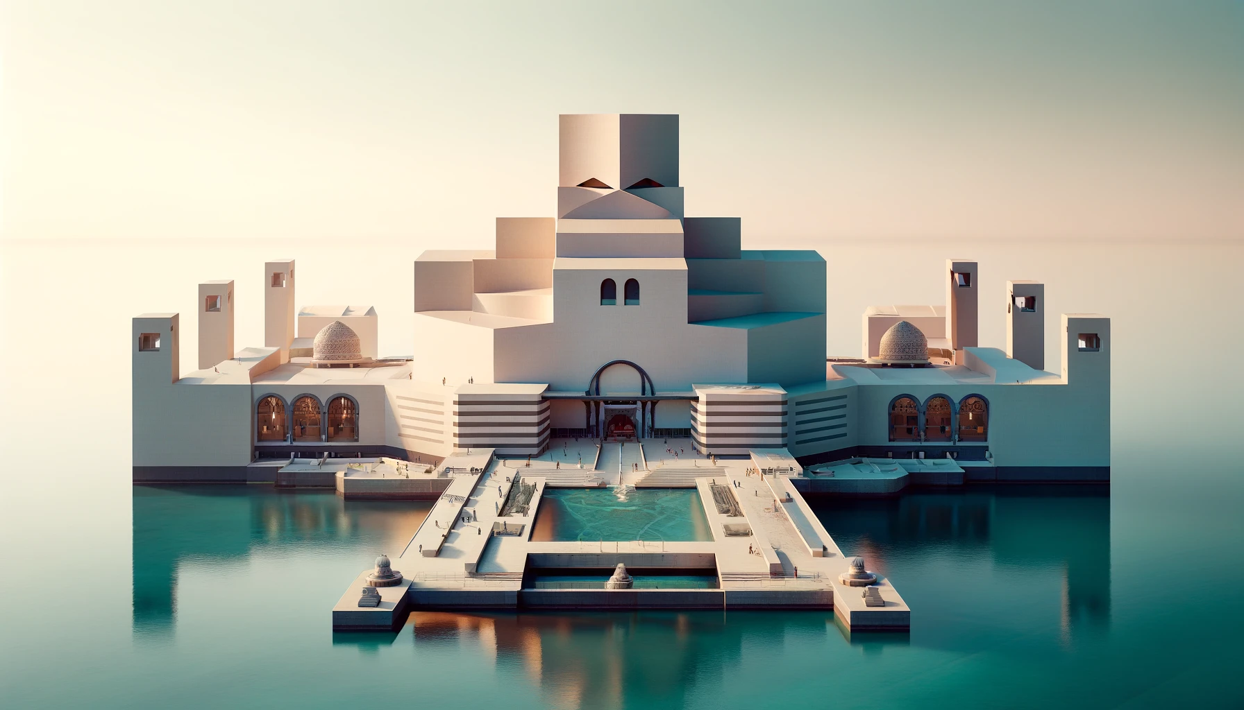 Museum of Islamic Art in Doha featuring modern Islamic architecture.