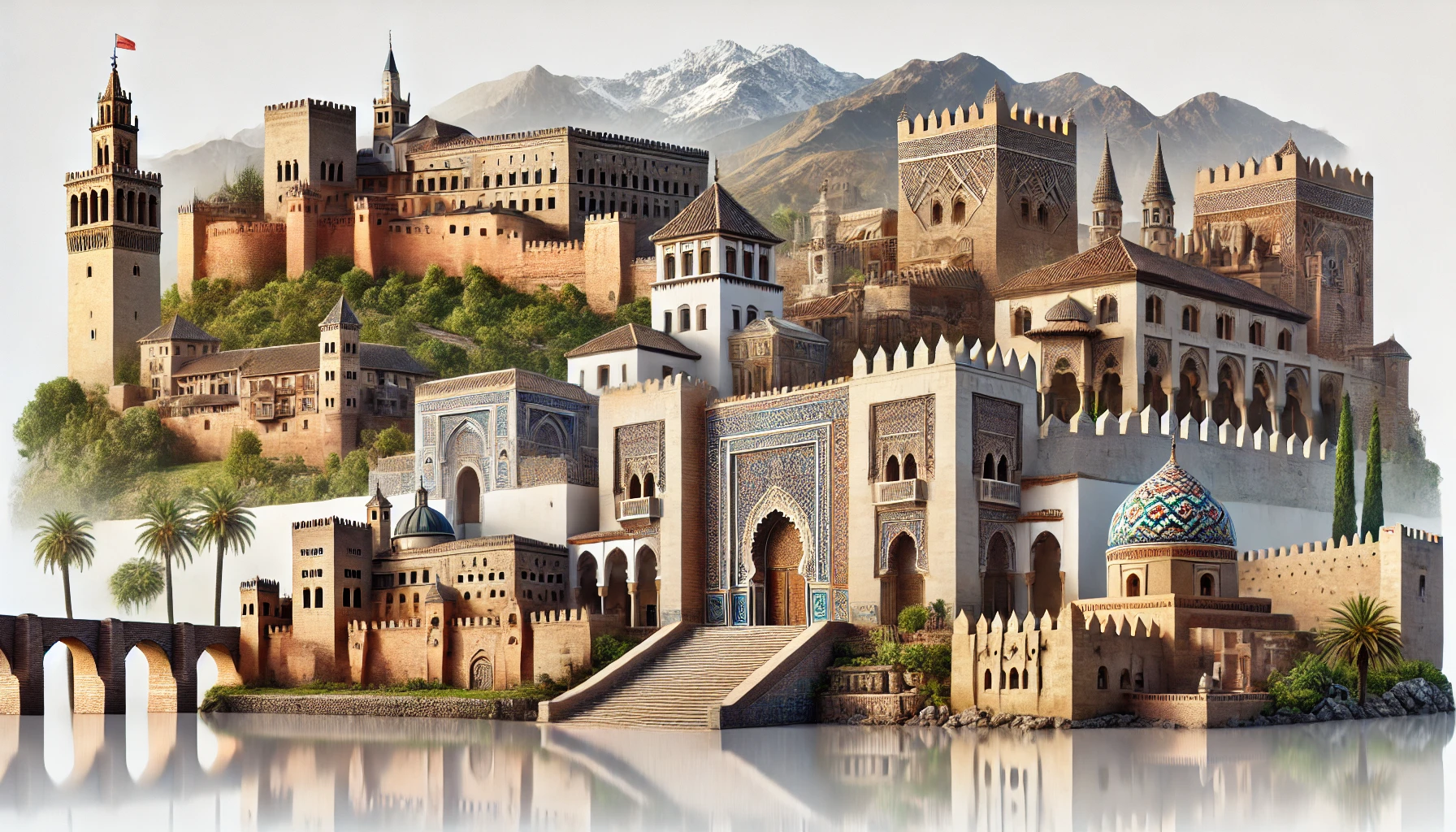 Showcasing the diversity of medieval architecture worldwide, featuring unique styles from different regions.