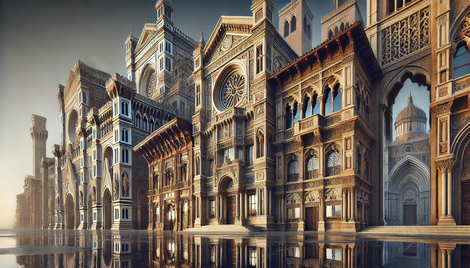Showcasing late medieval architecture with refined Gothic elements, featuring pointed arches, ribbed vaults, and ornate stone carvings.