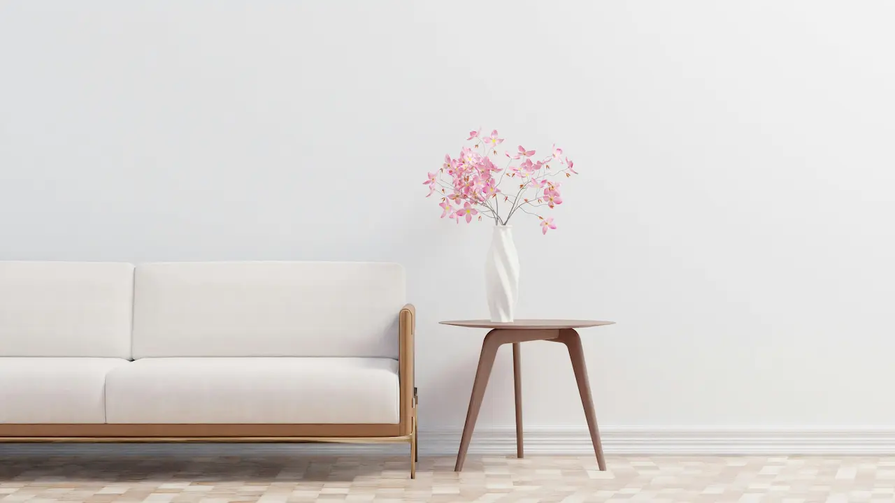 Simple contemporary minimalist interior decor.