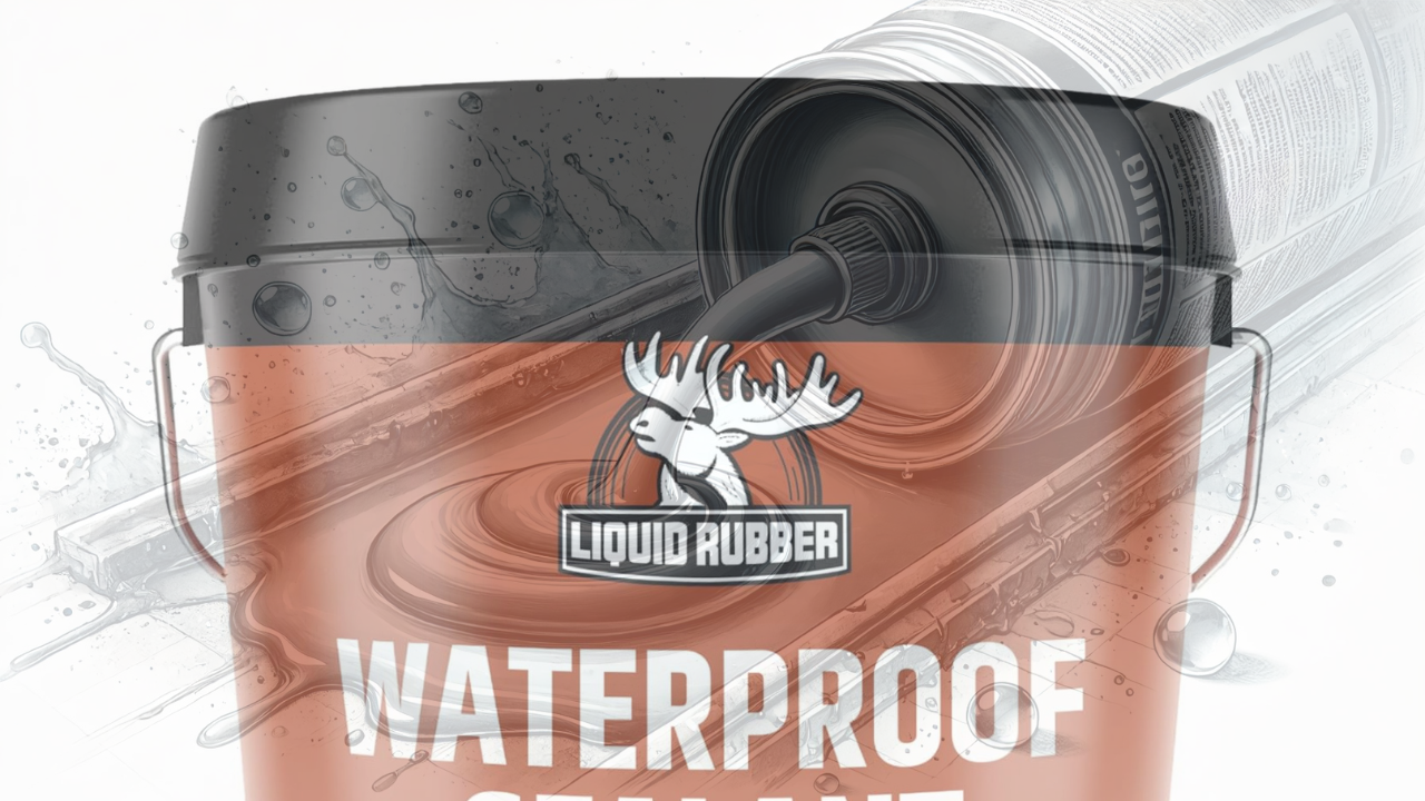 Various liquid rubber sealants in containers, showcasing top options for waterproofing and sealing surfaces.