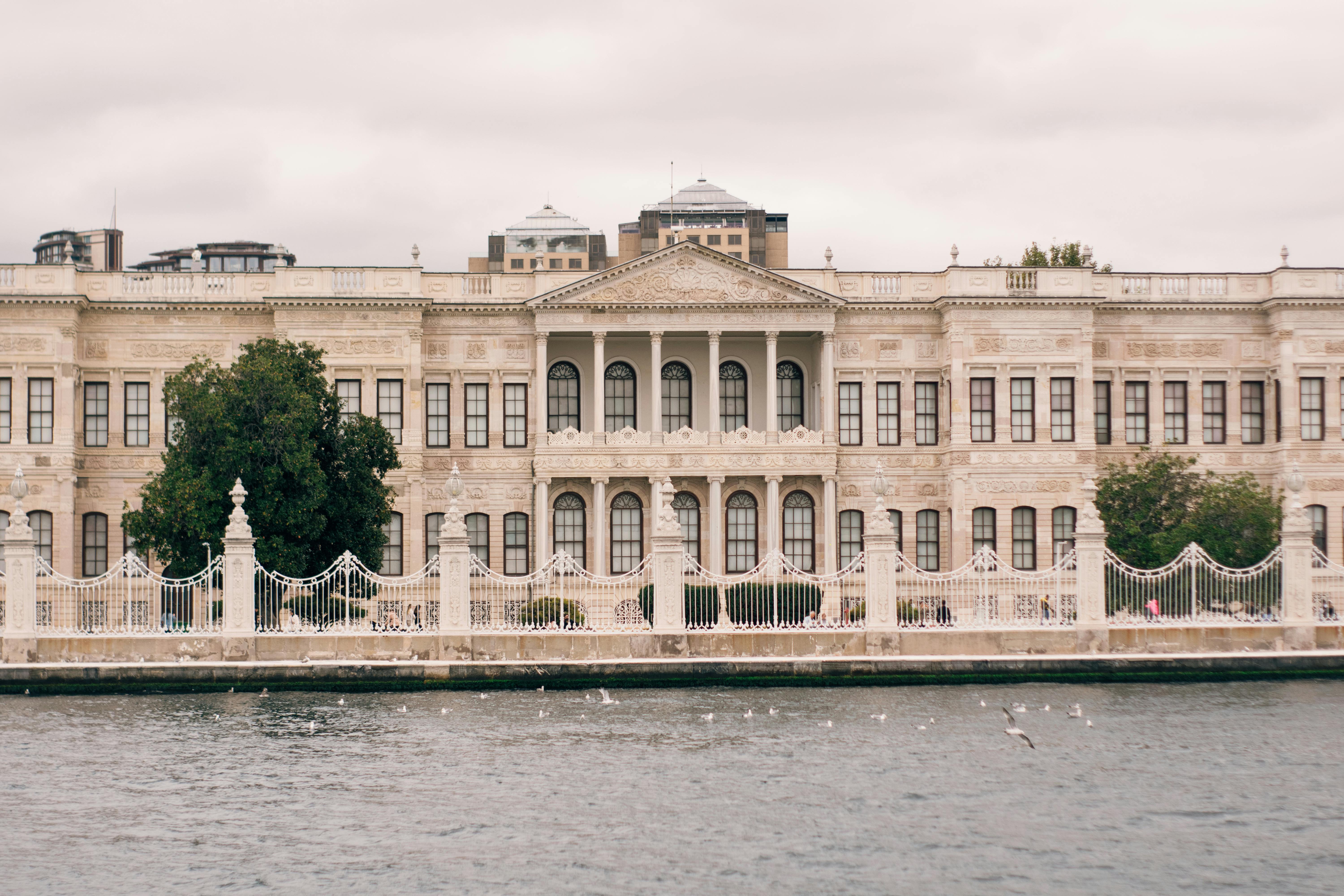 Dolmabahçe Palace by the Bosphorus in Istanbul.