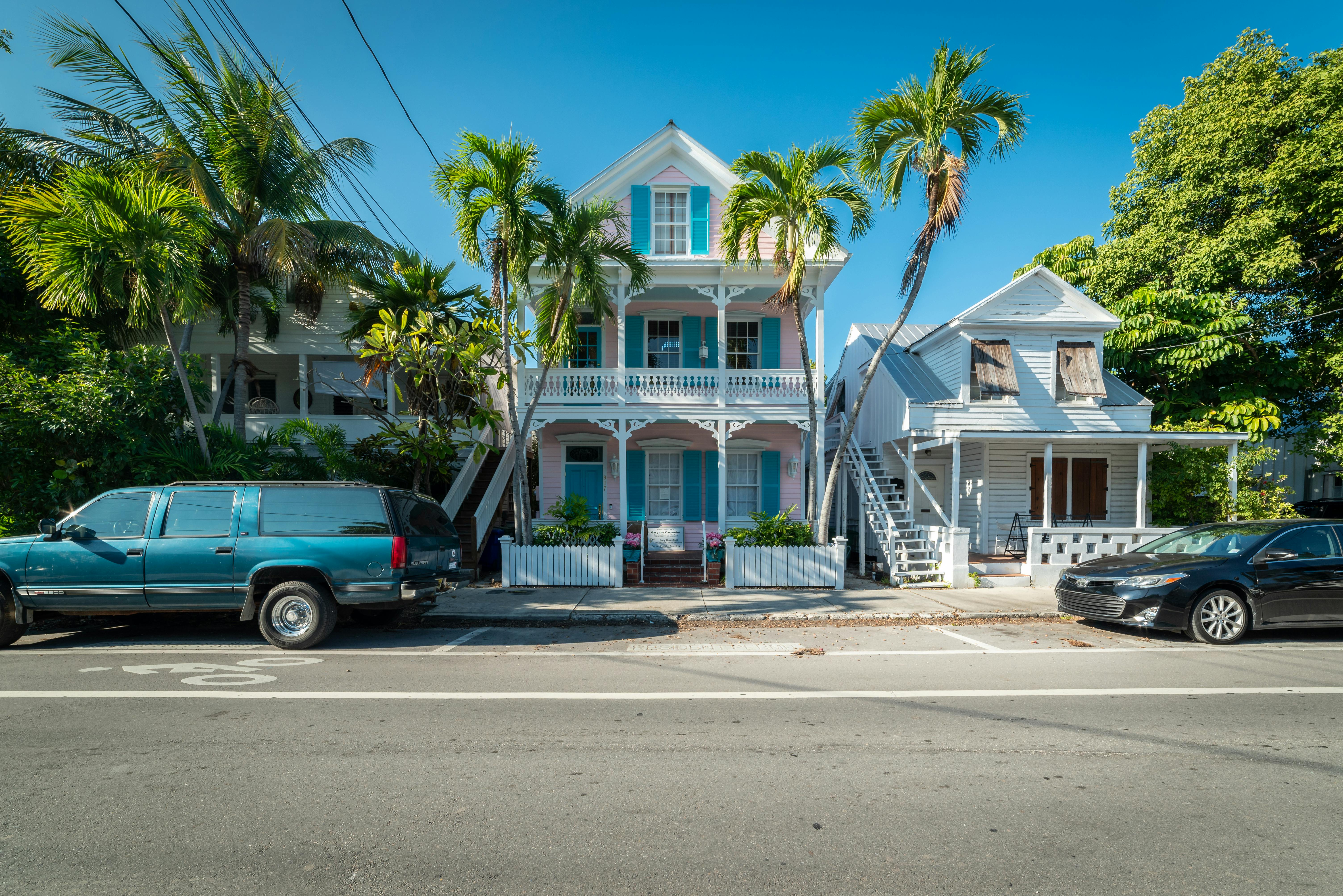 1930s-style house in Key West, featuring historic architecture and distinctive design elements.