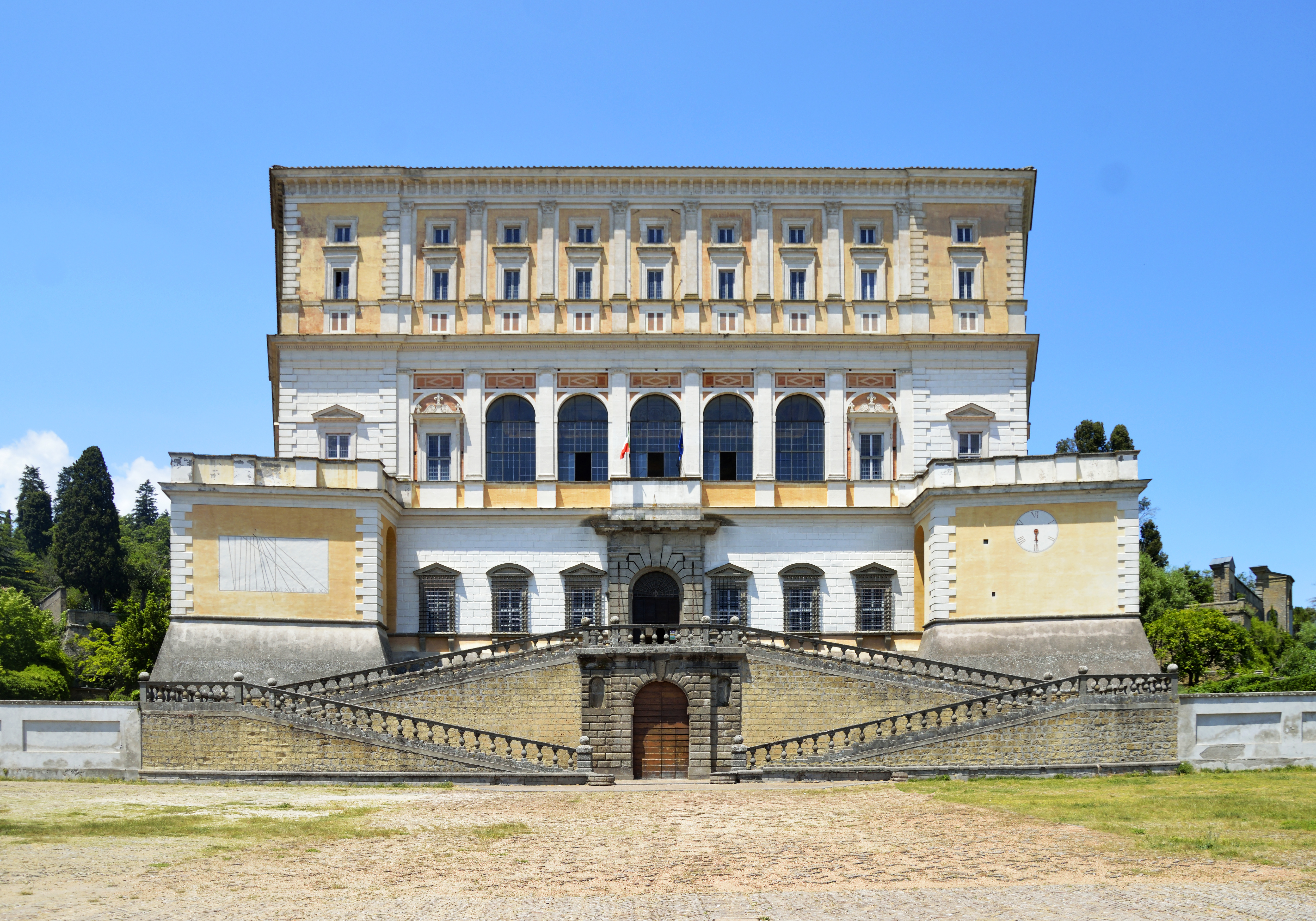 Villa Farnese pentagonal mansion in Caprarola.