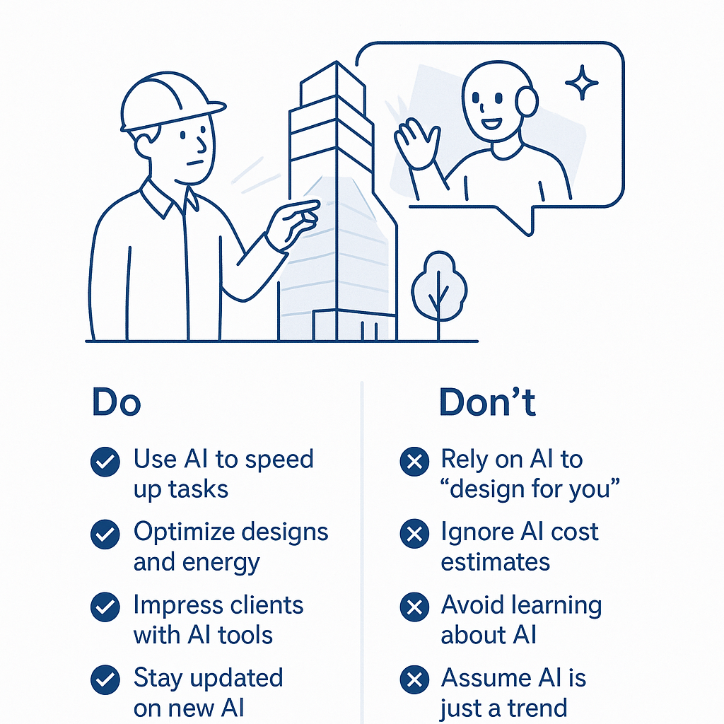AI architecture dos and don'ts list.