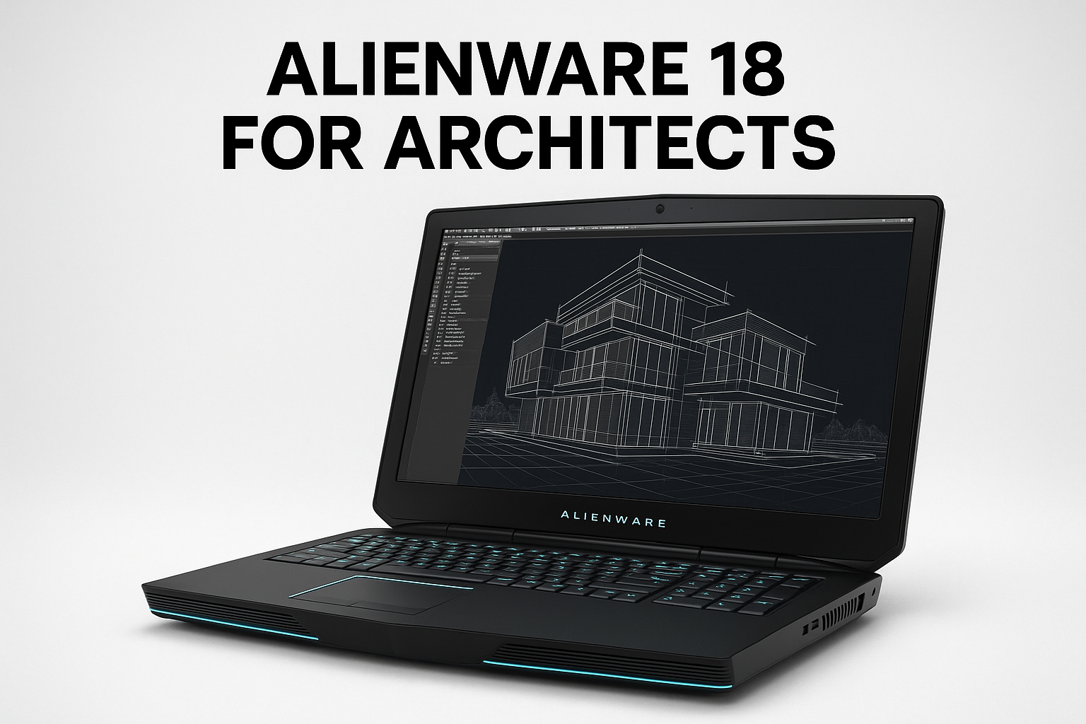 Alienware 18 laptop built for architecture and 3D design tasks.