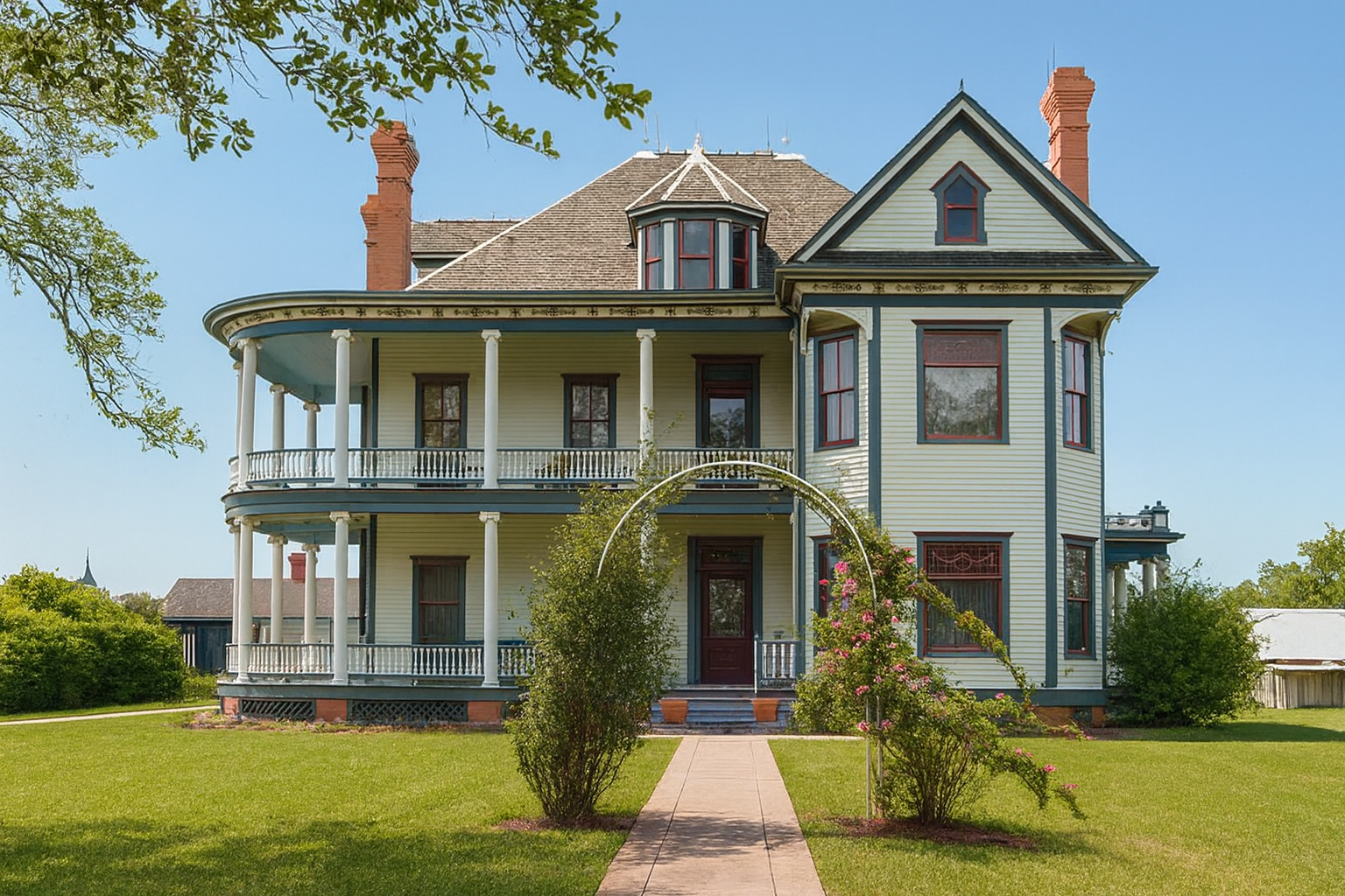 1890s Davis House at George Ranch Historical Park in Texas.
