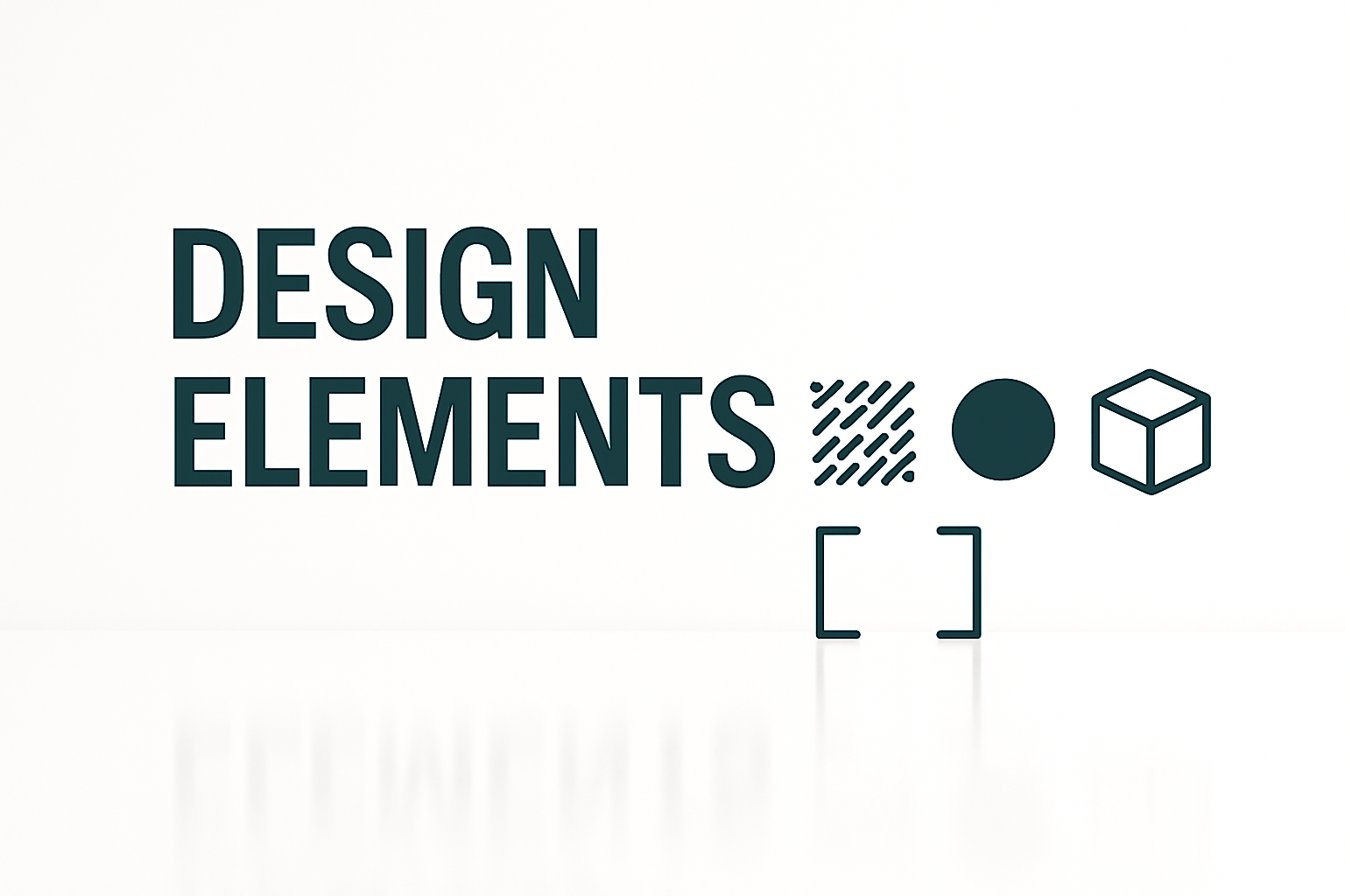 Core design elements including texture, color, space, and form.
