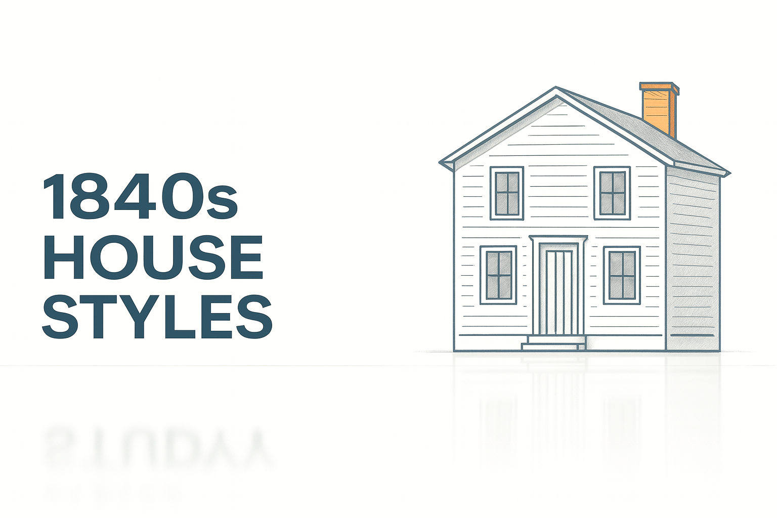 Traditional 1840s house style showing period architecture and design features of the era.