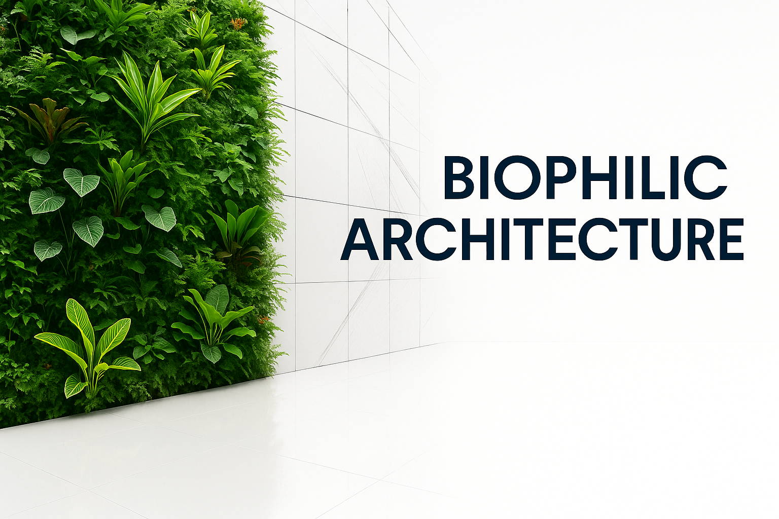 A premium architectural design with vertical greenery and rooftop garden integrated into a modern facade.