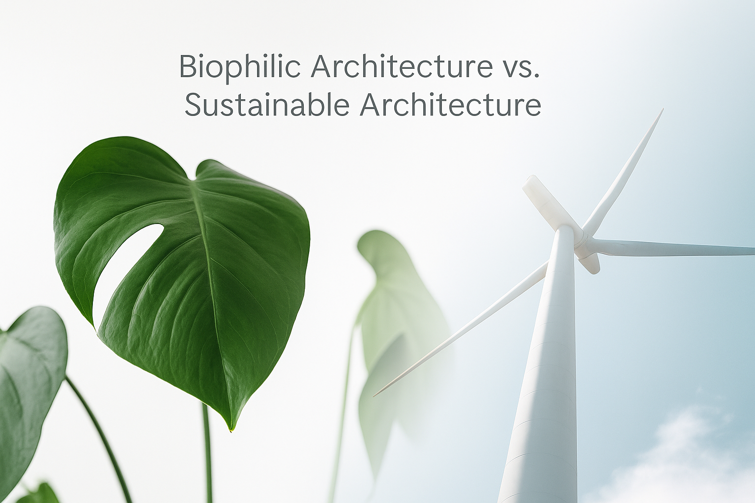 Analysis of biophilic architecture compared with sustainable building approaches.