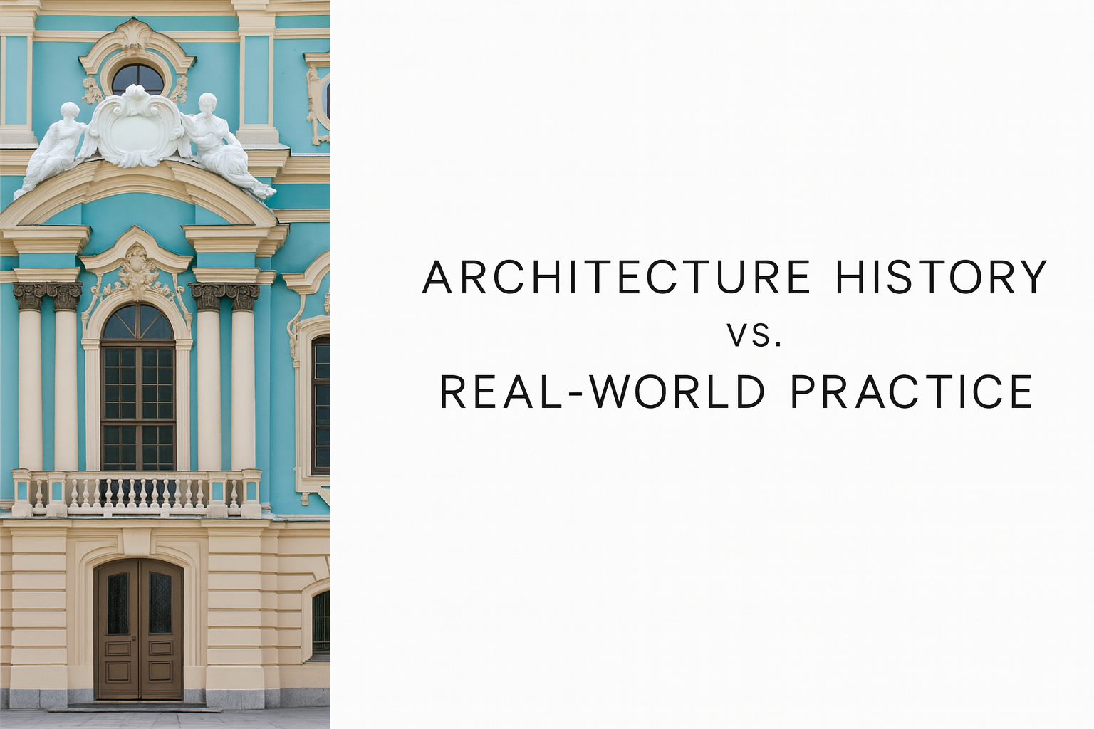 Comparison between learning architecture history in real-world settings and in the classroom.