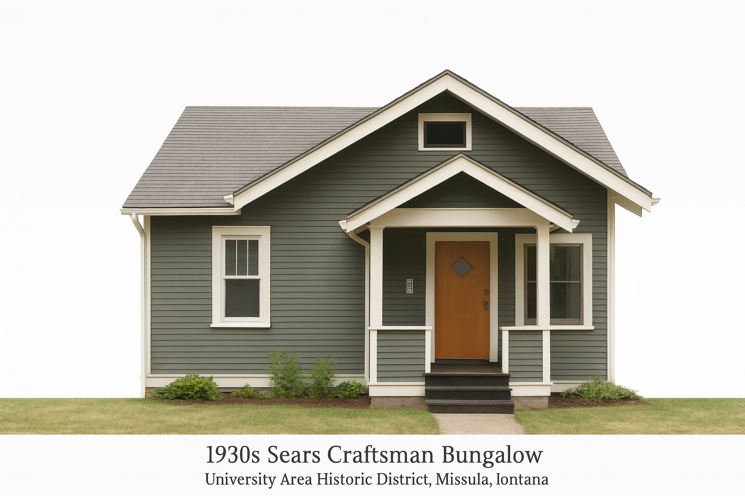 A 1930s Sears Craftsman Bungalow located in the University Area Historic District of Missoula, Montana.