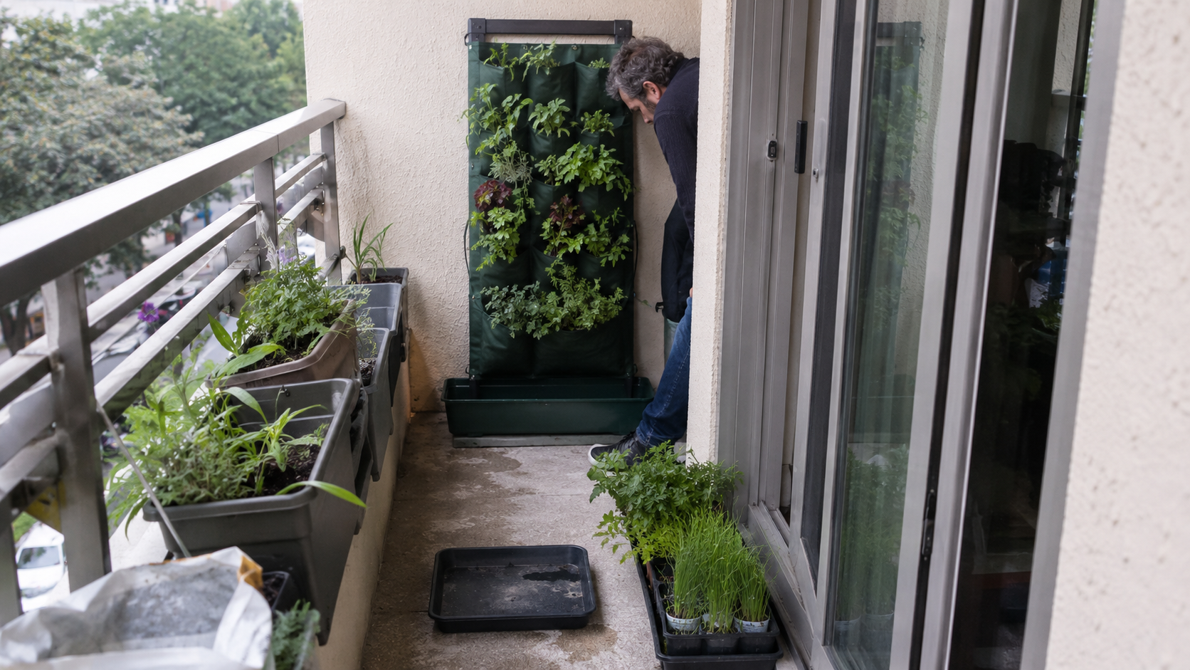 Balcony Vertical Garden: Light, Water, and Weight | ArchitectureCourses.org
