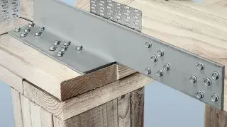 close-up of drag struts in a real house frame, showing structural reinforcement