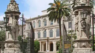 Barberini Palace exterior in Rome.