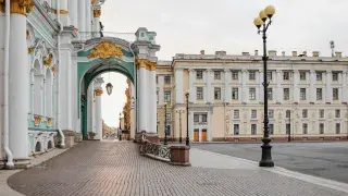 Winter Palace in Saint Petersburg, Russia.