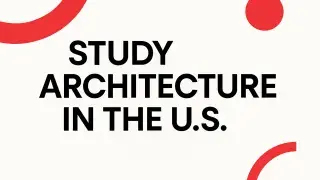 Simple design showing studying architecture in the U.S.