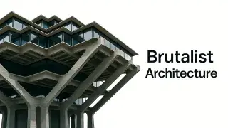 Geisel Library with exposed concrete and sharp Brutalist geometry.