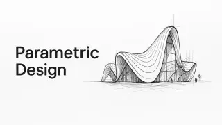 Overview of parametric design featuring fluid architectural forms.