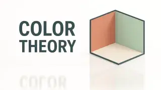 Color theory illustration showing how warm and cool tones affect architecture and interior design.