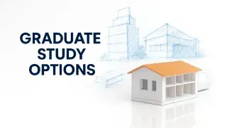 Illustration for graduate study options in architecture.