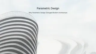 Parametric design transforming modern architectural practice.