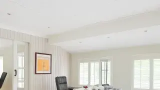 Visible cracks on walls in a newly built modern house.