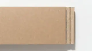  MDF panel with a smooth face and visible machined edge.