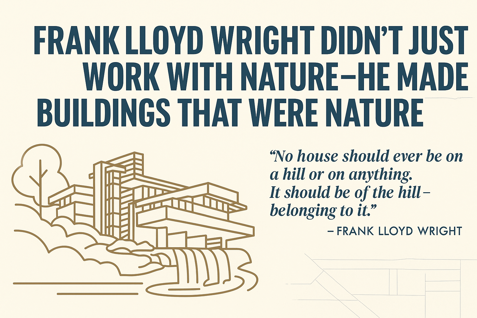 Frank Lloyd Wright on nature-inspired design in architecture