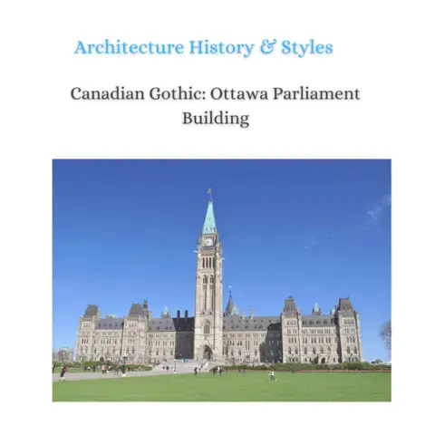 Canadian gothic ottawa new parliament building main view image