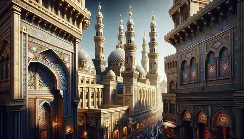 Breathtaking view of Islamic Cairo with intricate architecture.