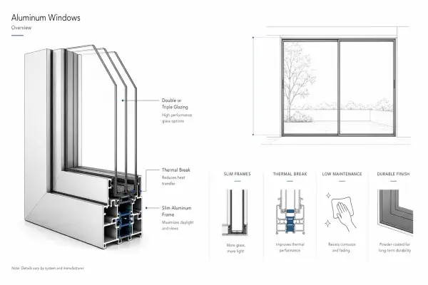 Complete guide to aluminum window and door frames.